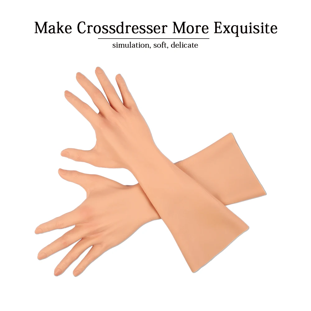 

Artificial Soft Silicone Sleeve Glove Prosthetic Protect Cover Scars Highly Simulated Female Skin Cover Hand Injuries Hide Scars