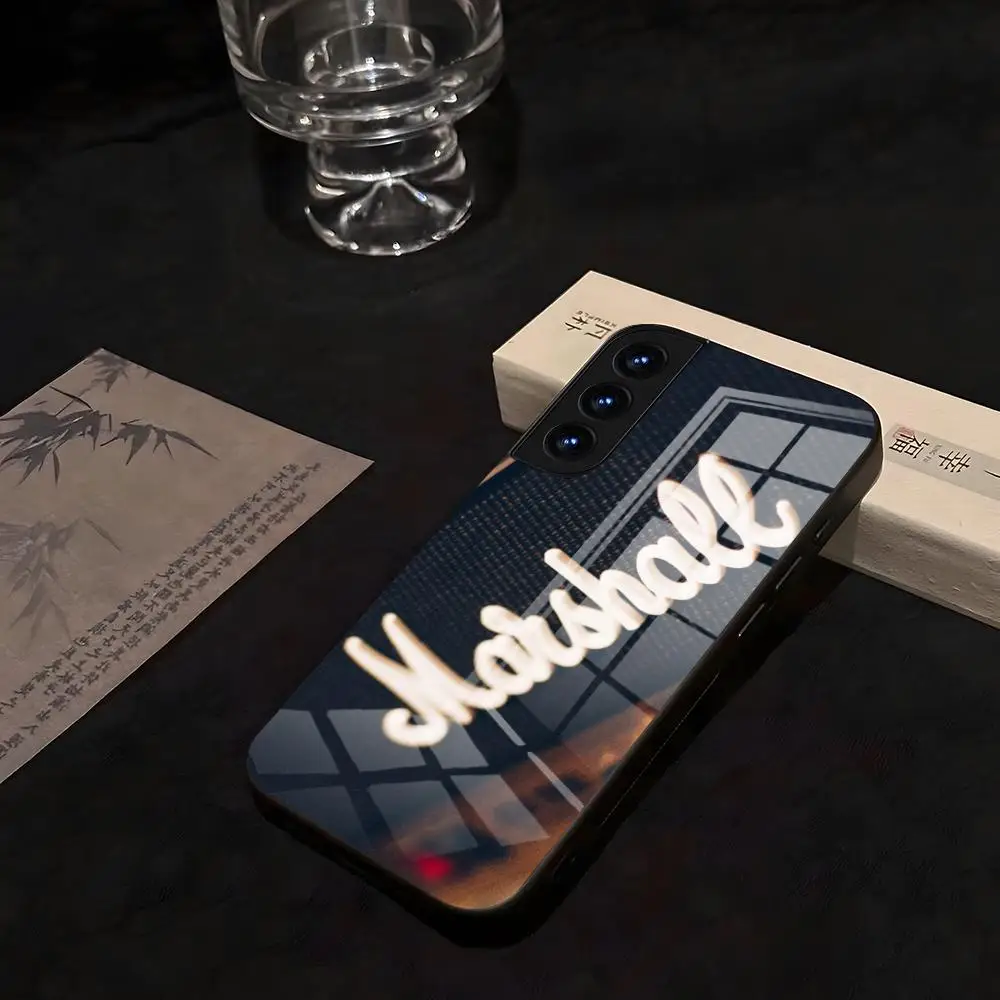 Music M-Marshalles Phone Case Phone Case For Samsung Glass S25 24 23 A54 S21 S22 Ultra A 42 32 52 51 Note 23 S10 E Plus S20 FE P
