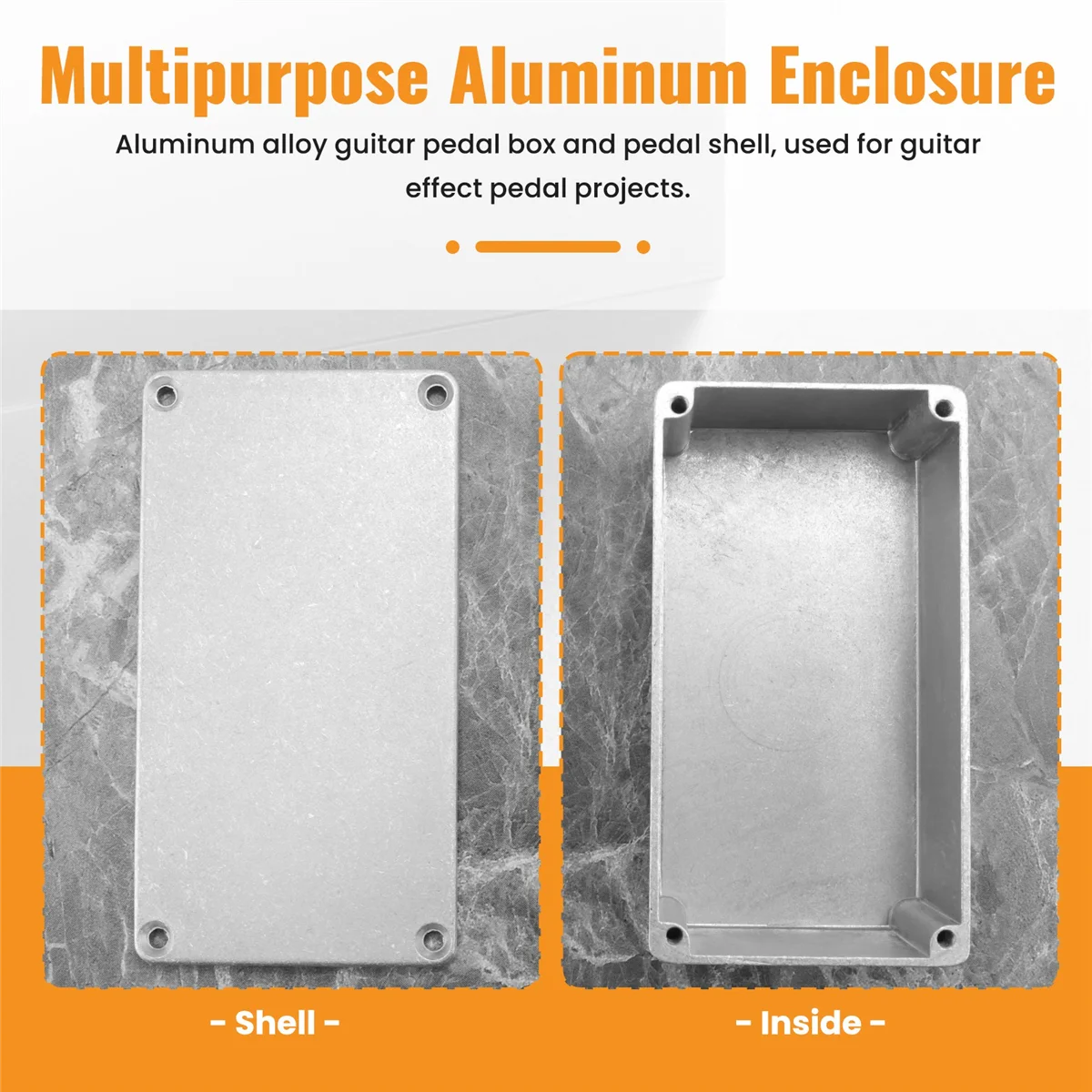 

BVBV 2pcs 125B/1590N1 Aluminum case guitar stompbox&pedal enclosure for guitar effect pedal project