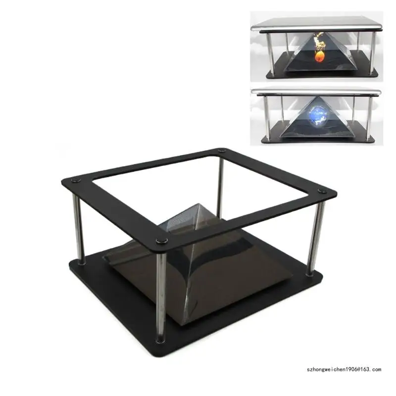 

28GF 3D Hologram Projector 360-Degree Images 3D Projector Stands Projector Py-ramid Pad Tab-let PC Present Interesting