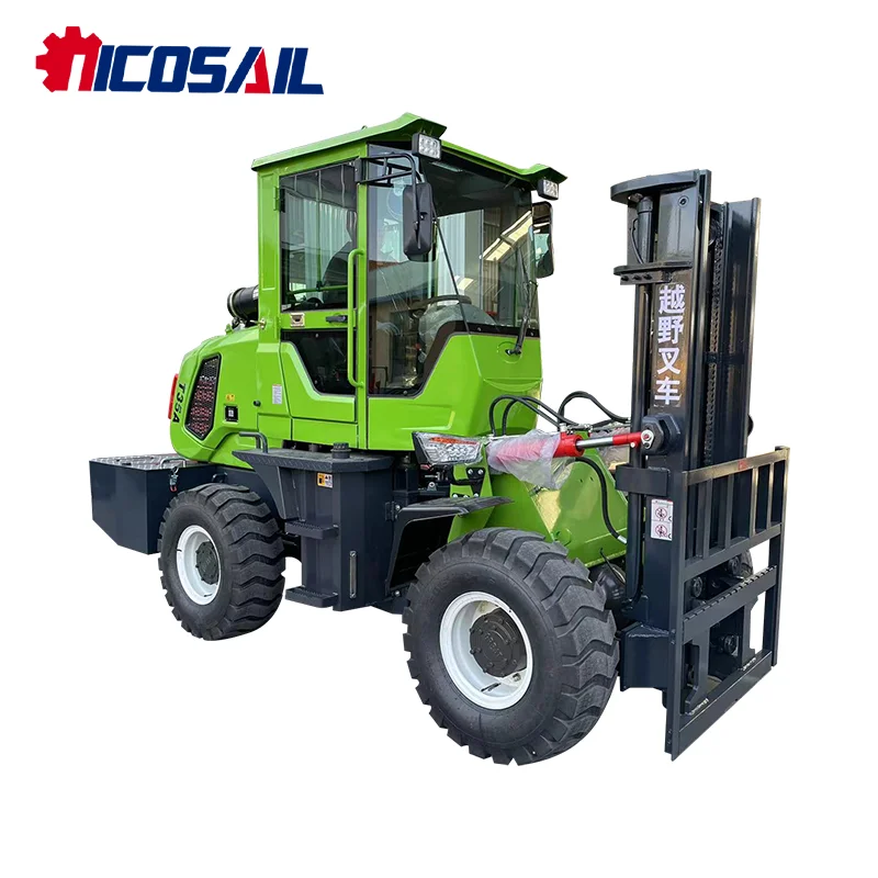 Customized Large Off-Road Forklift Hydraulically Powered Assisted Vehicle Latest Design for Enhanced Performance