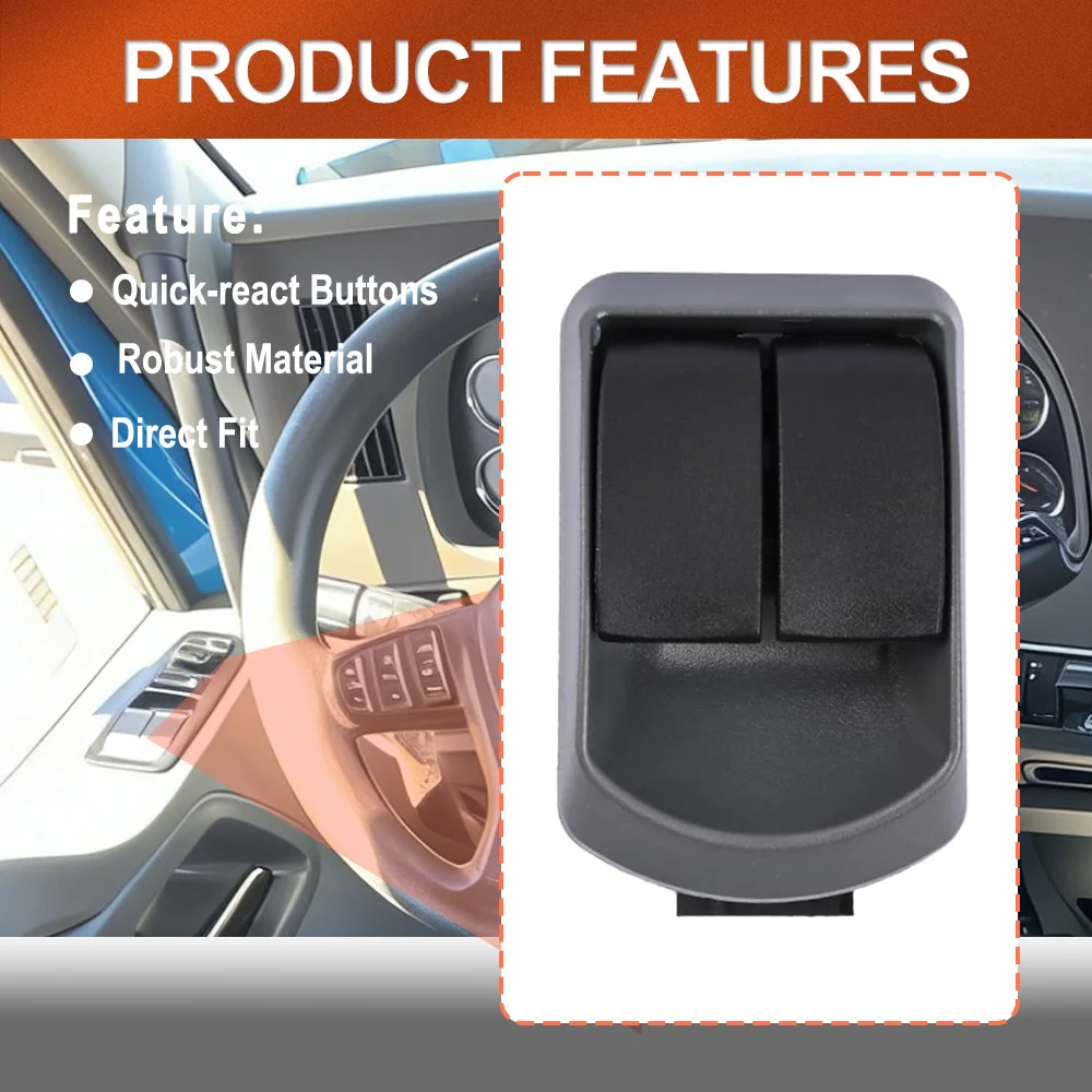 

P27-1069, P271069 6 Pins Front Left Dual Glasses Power Window Control Switch Button For Kenworth Truck Paccar Truck