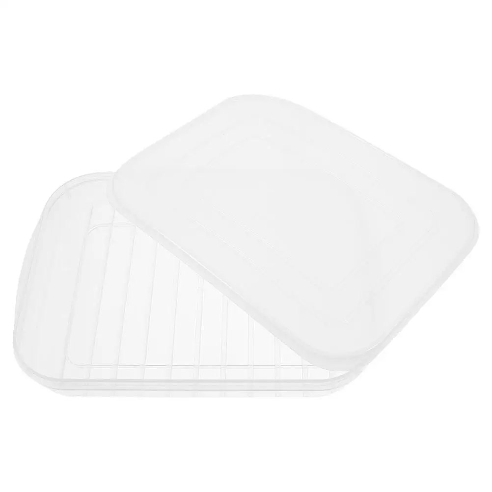 

Transparent Stacking Food Storage Containers Airtight Bacon Keeper Refrigerator Boxes for Shrimp Chicken Fish Meat Beef Pork
