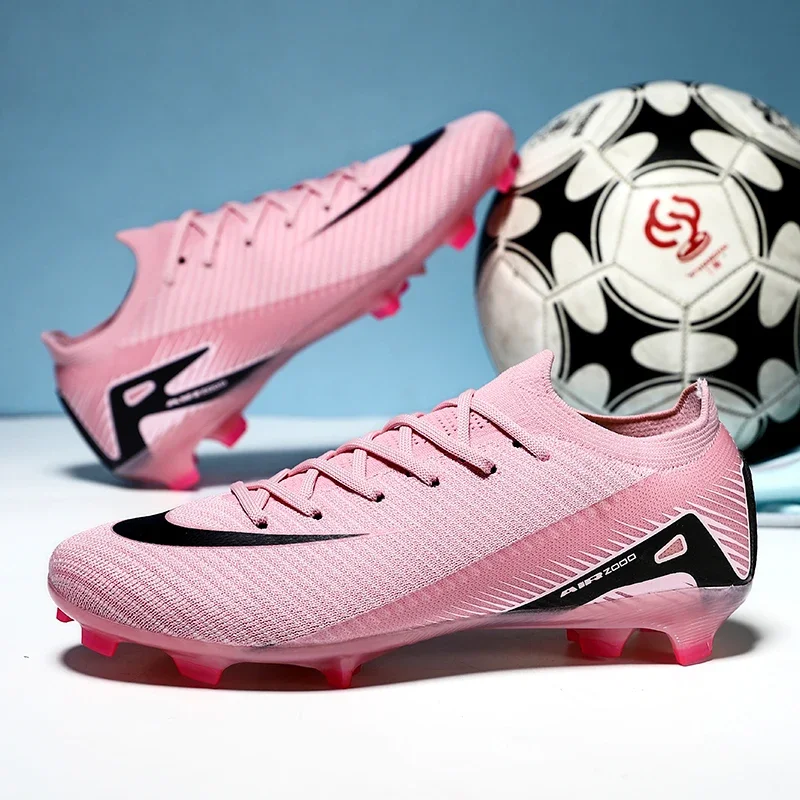 

Long Spikes Men Football Field Boots Society Cleats Soccer Shoes Grass Training Football Shoes Professional Sneaker Outdoor