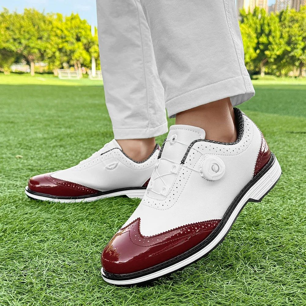 

Professional Golf Shoes for Men Quick LacingGym Sneakers Mens Luxury Brand Golf Training Shoes Anti Slip Walking Shoes Man