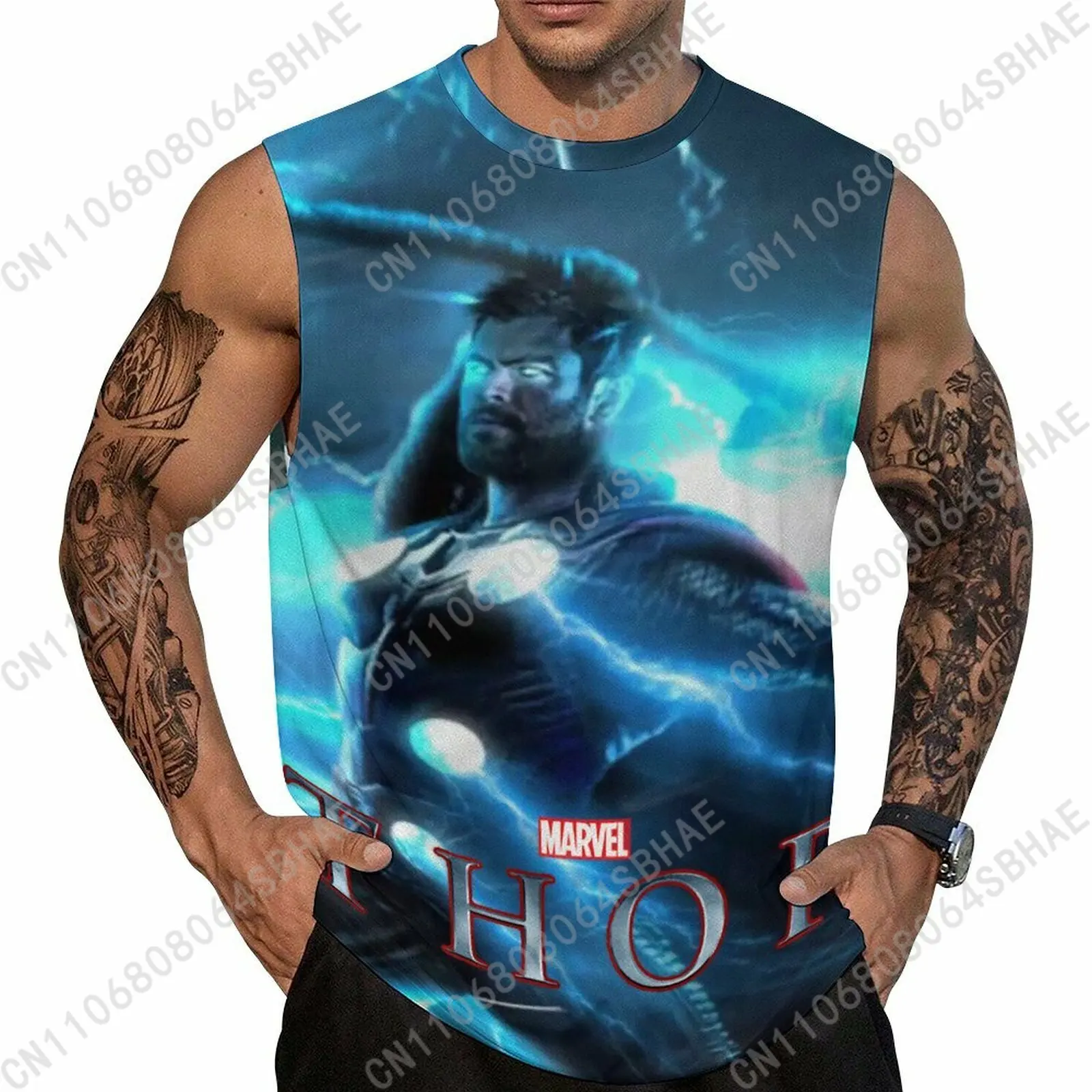 

Marvel The God Thunder Custom Men's Sleeveless Shirt Personalized Tank Top Wear Summer Vest Tops Men Daily Use Cosplay