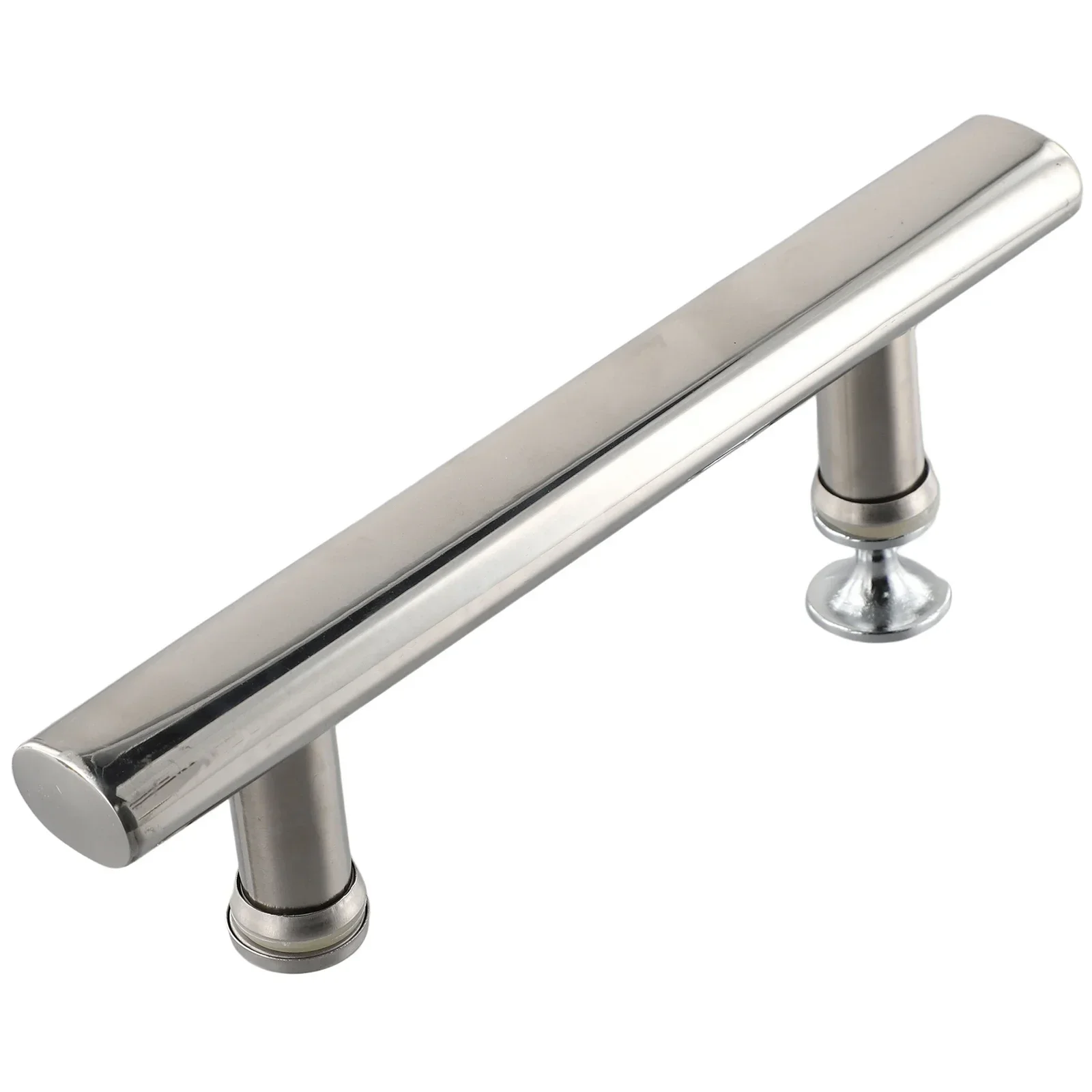 Home Renovation Shower Door Handle Easy To Fit Silver 225*30mm Chrome Effect Stylish Home Brand New High Quality