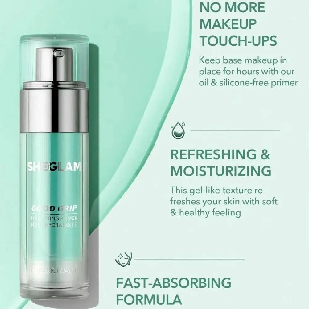 45ml Power Grip Primer Gel Based Hydrating Face Primer For Smoothing Skin Gripping Makeup Invisible Pore Colorless Primes