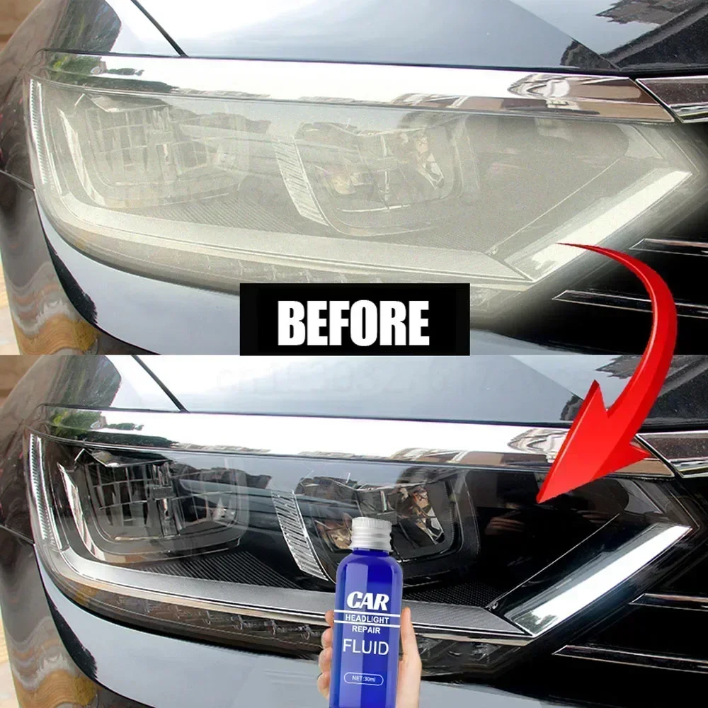 Car Headlight Repair Fluid Headlight Polishing Headlights Products Chemical Polishing Cleaning Restoration The 10/30/50ml