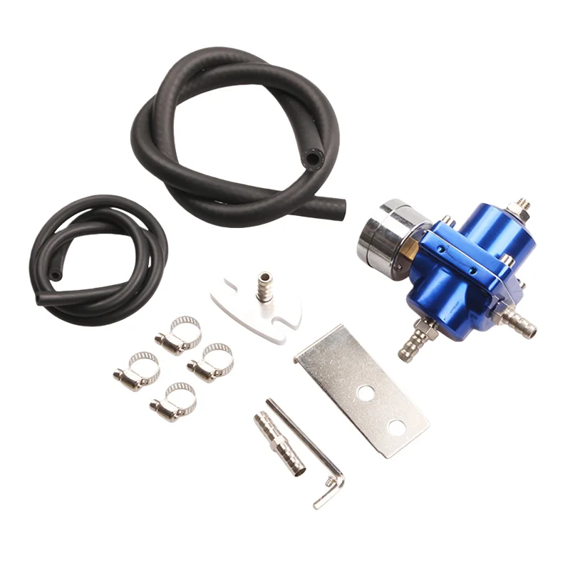 Universal 0-140 PSI Adjustable Fuel Pressure Regulator FPR /Gauge For BMW E39 5 series Facelift 2000-2003