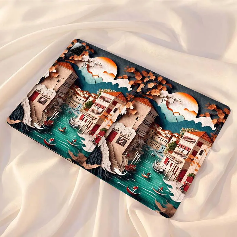 

Artistic landscape patterns For Xiaomi Redmi Mi Pad 4 5 6 7 8 K SE Mini Pro Plus Max 10.1 11.2 inch Tablet Case