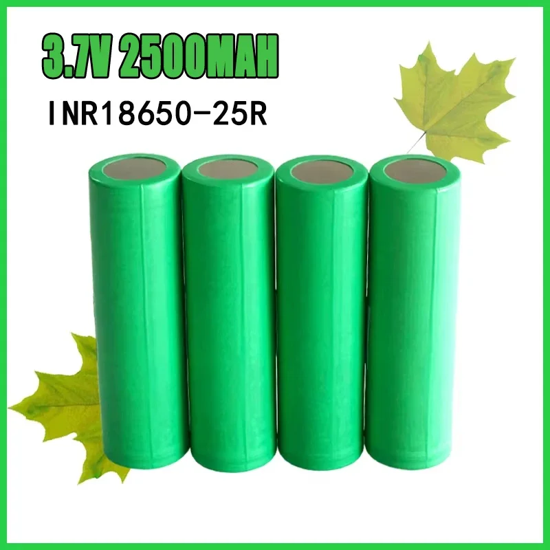 

3.7V 2500mAh INR18650 25R Large Capacity Lithium Battery Rechargeable Battery Suitable for All Kinds of Electronic Products