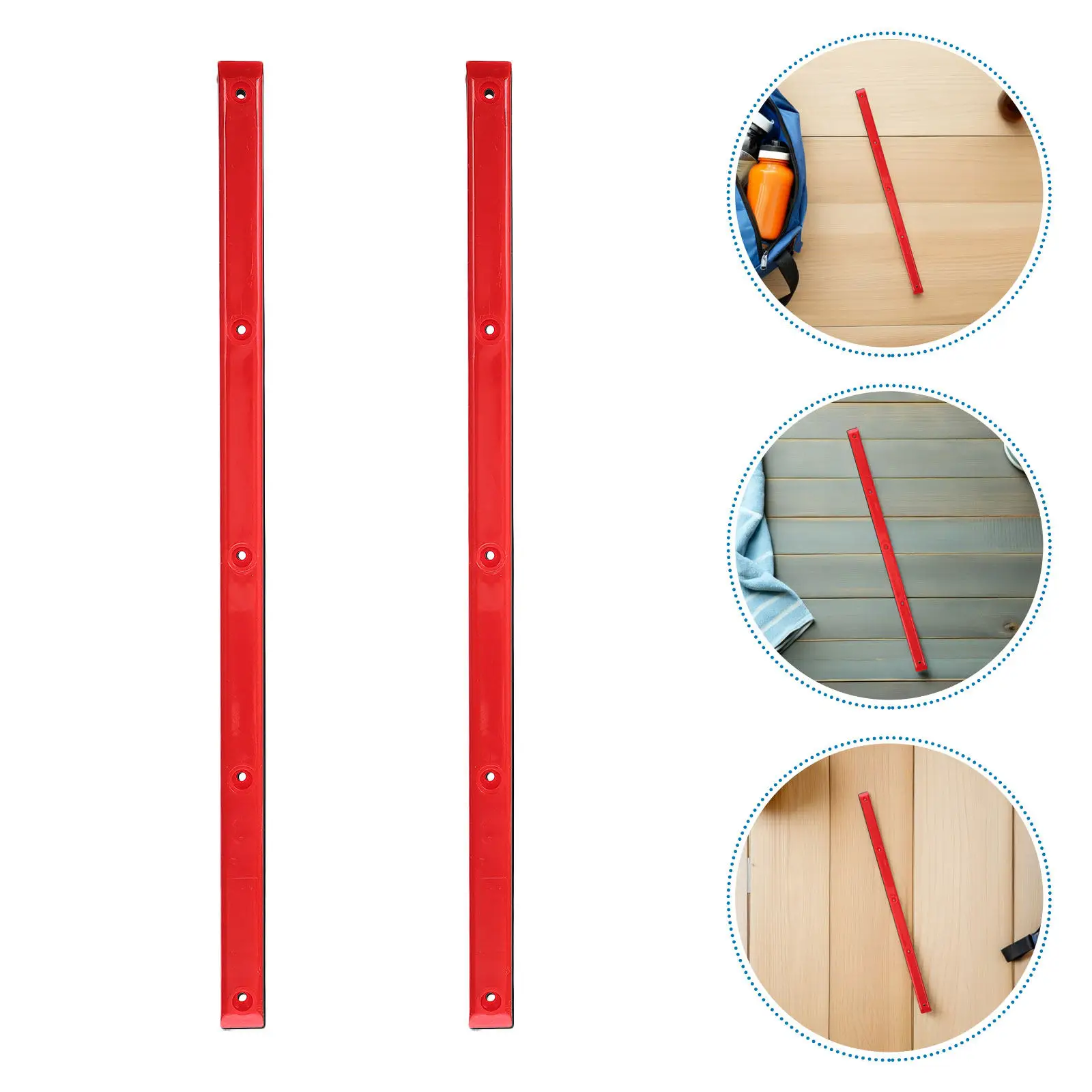 

4Pcs Skateboard Plastic Rails Rib Bones Deck Rail Guards for Impact Absorption Grip Enhancement Street Park Ramp Skating