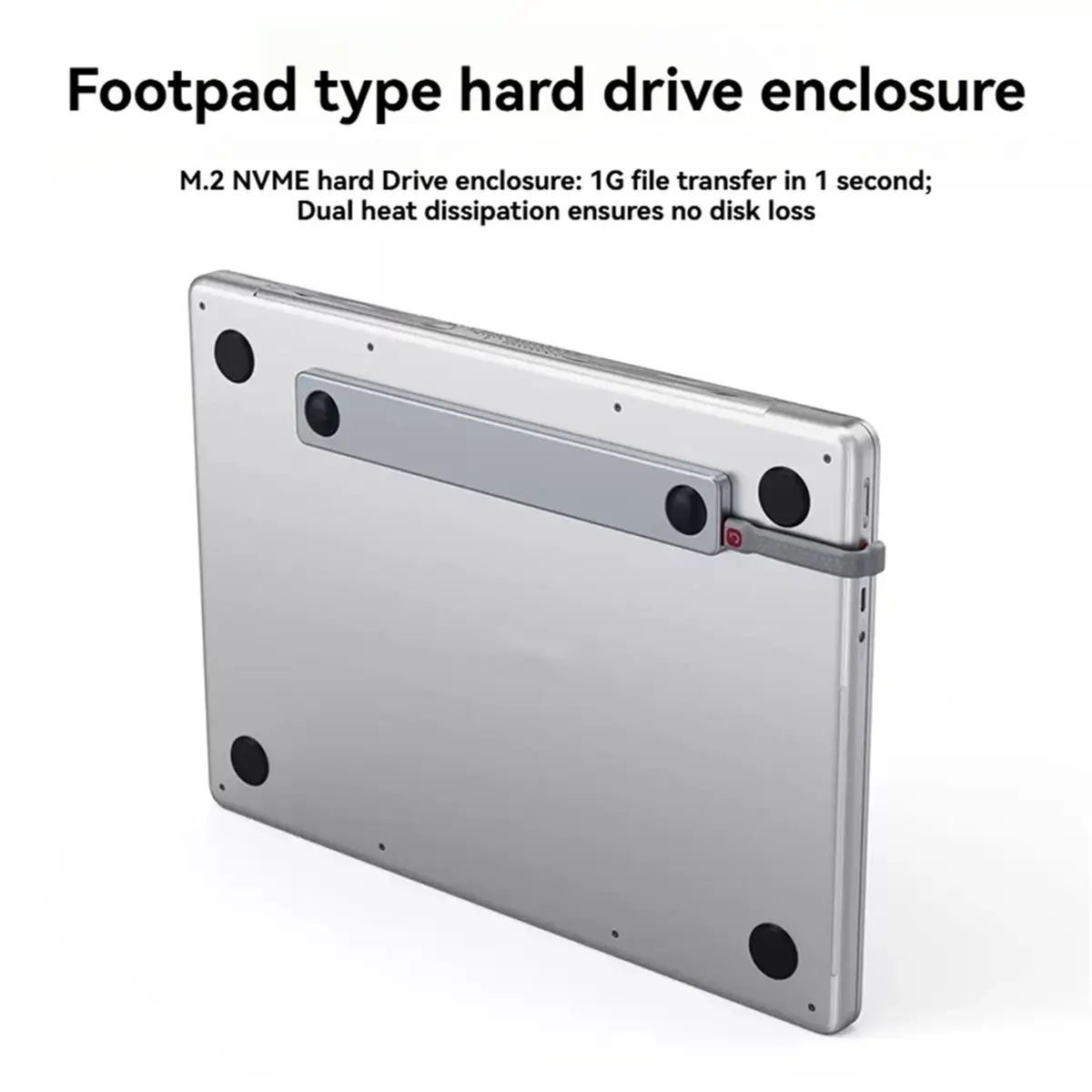 618 Mega Sale M2 SSD Case M.2 NVMe SSD External Enclosure Floor-Pad Type USB C Enclosure Adapter for 14 Inch Laptops