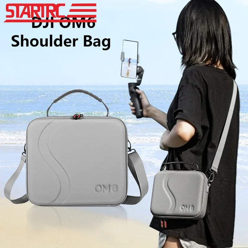 STARTRC-حقيبة تخزين محمولة لل DJI OM6 ، حافظة حمل ، حقيبة كتف للسفر ، حقيبة للحمل لـ Osmo Mobile 6 ، ملحقات Gimbal محمولة