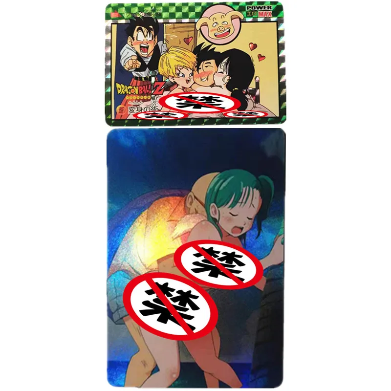 1Pcs/set Anime Dragon Ball Z GT Bulma Krillin Kame Sennin Sexy Nude Card Hobby Diy Game Toy Gift Comic Collection Card