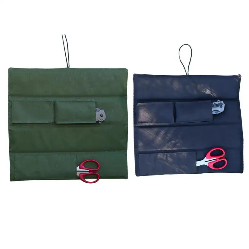 canvas Folding Camping Sit Pad Portable Multifunctional camping tool storage bag Mats Outdoor Picnic Pad for Parks Beaches