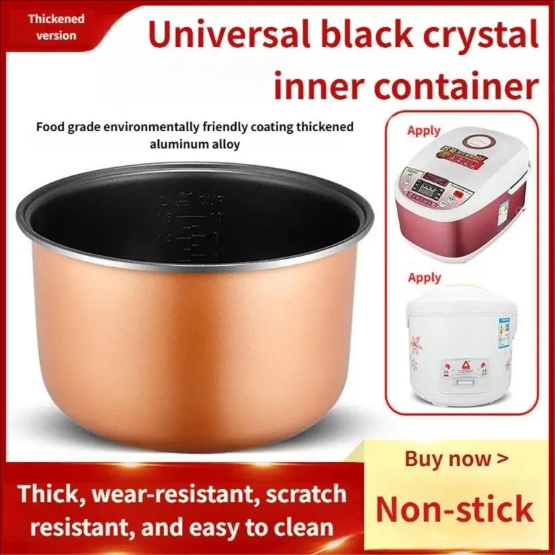   Stainless Steel Rice Cooker Inner Container Replacement Nonstick Cooking Pot for Home Cooking Kitchen Appliances view 4