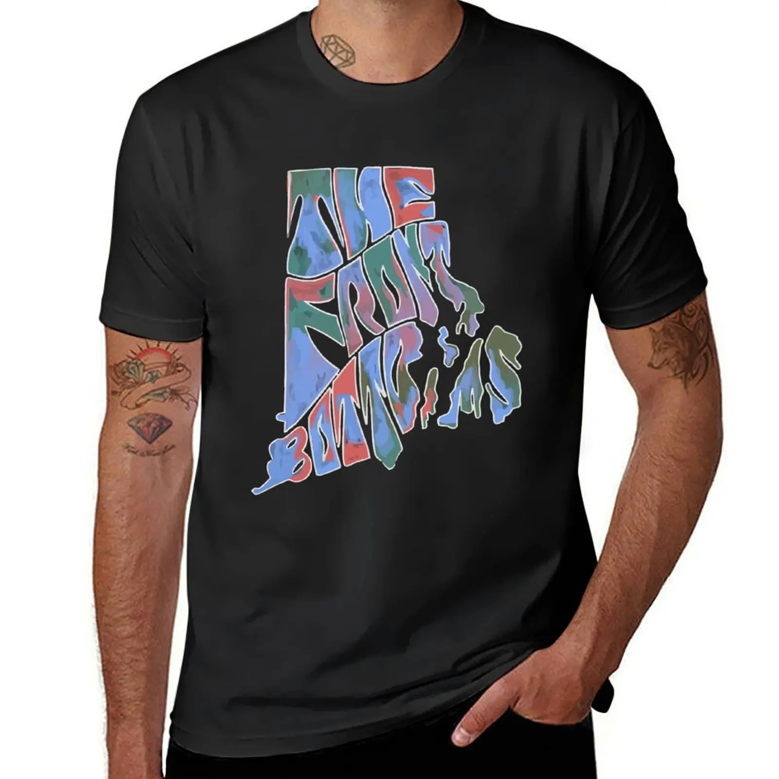 The Front Bottoms Merch Front Bottoms Melted T-Shirt summer top for a boy mens vintage t shirts