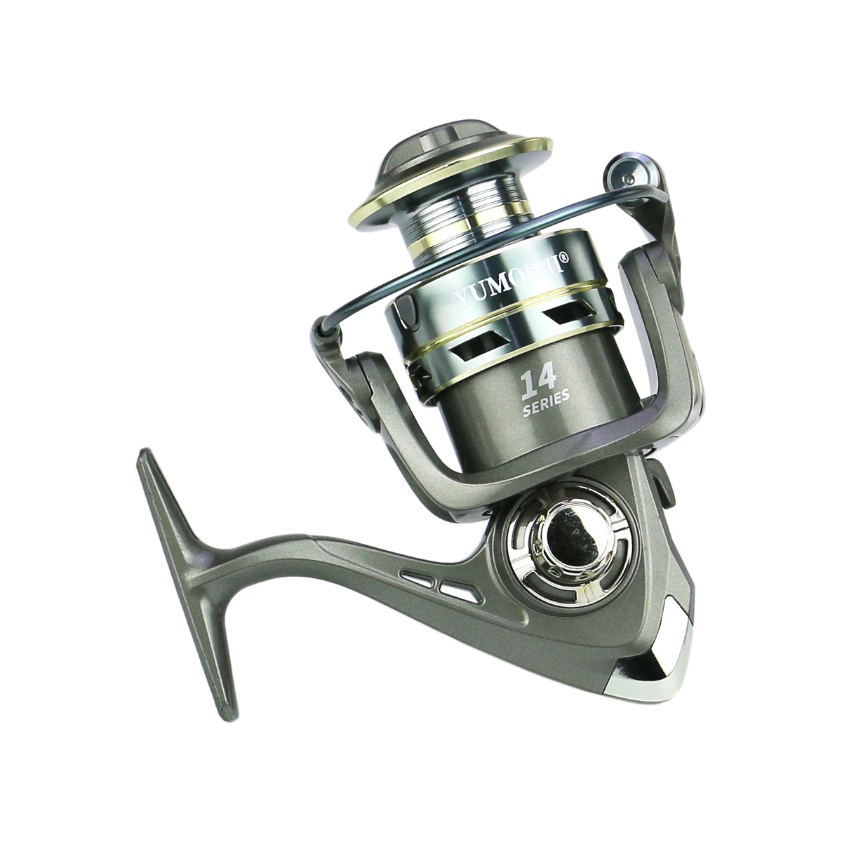 Carrete Giratorio Metal Rockers – 22 lb arrastre 5.2:1 agua dulce - imagen 5
