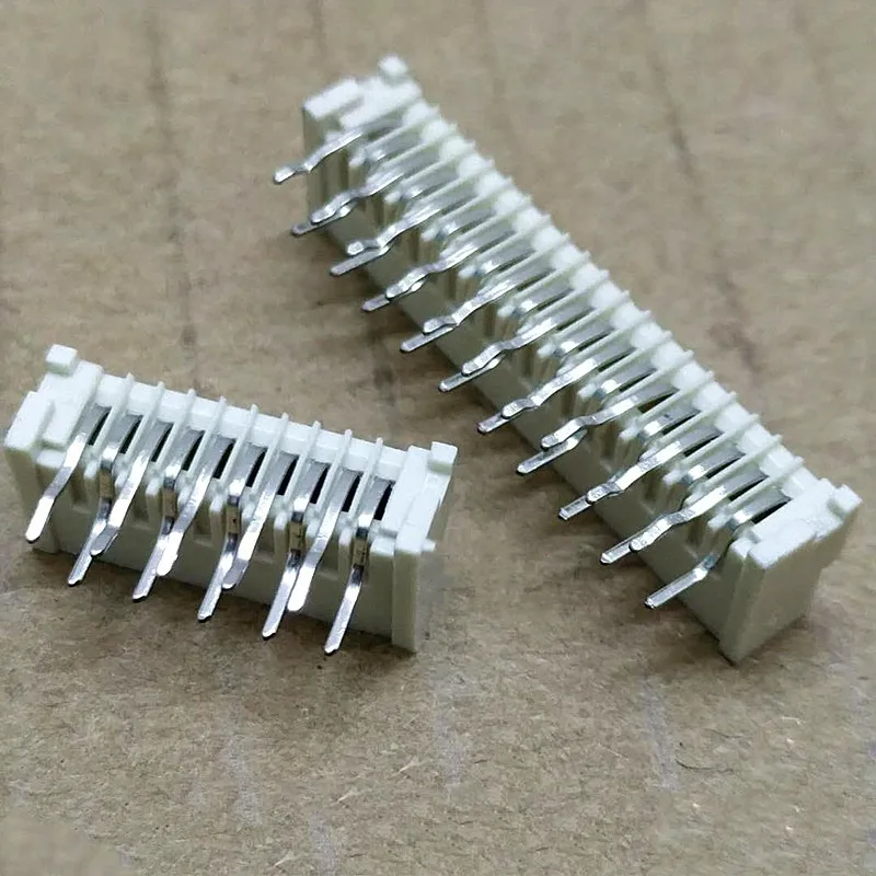 10PCS 1.25mm Pitch Enkelzijdig Contact FFC/FPC Flexibele Platte Kabel Socket haakse Plug/Pin Ontgrendeld FPC Connector