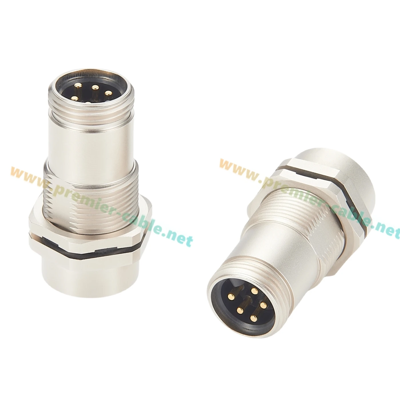 Mini-Change 7/8" 5 Pin Maschio a Femmina Paratia Alimentazione-thru Connettore IP67 Scudo Minifast Wall Pass Through Presa per montaggio a pannello