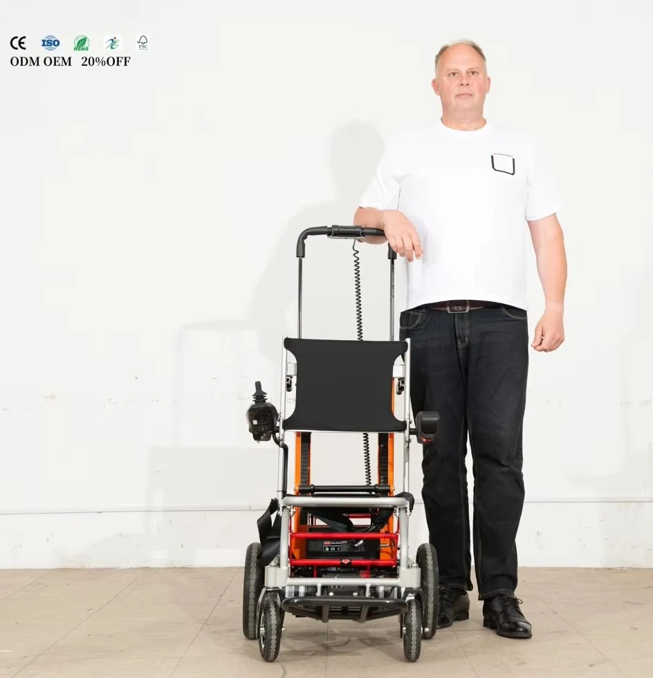 حار بيع 2 في 1 السلالم المتنقلة رفع متسلق الكهربائية طوي درج التسلق #6