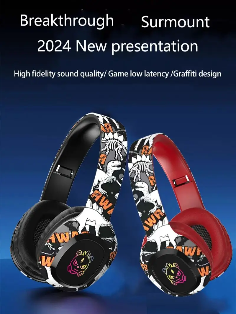 2025 New headset gaming bluetooth Plastic Material P95 LZ-17 For Sooyn Portable Audio gaming headphone bluetooth with mic white