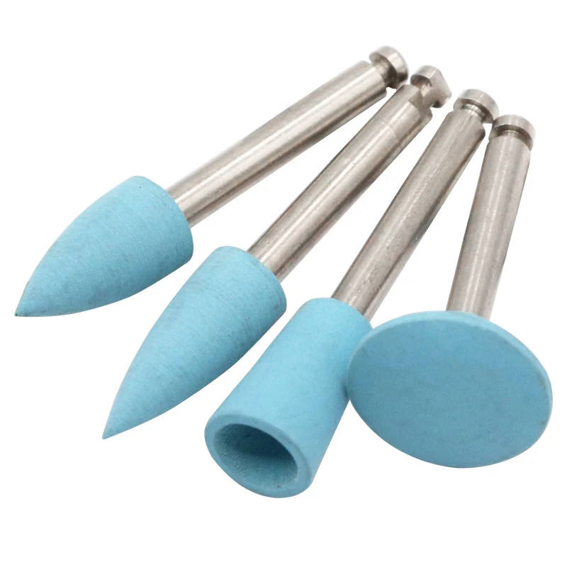 Dental Silicone Grinding Heads Teeth Polisher Polishing Brushes 2.35mm  for Low Speed Contra Angle Handpiece Teeth Whitening