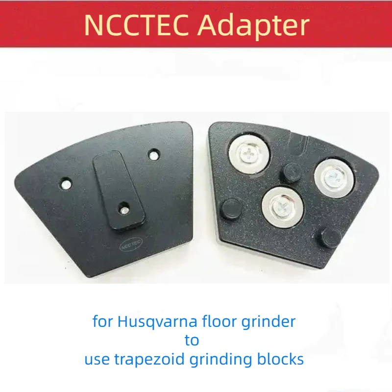 

12pcs Converter Adapter Husqvarn Redi Lock Disc Floor Grinder to Use Trapezoid Diamond Polishing Grinding Pads Quick Change