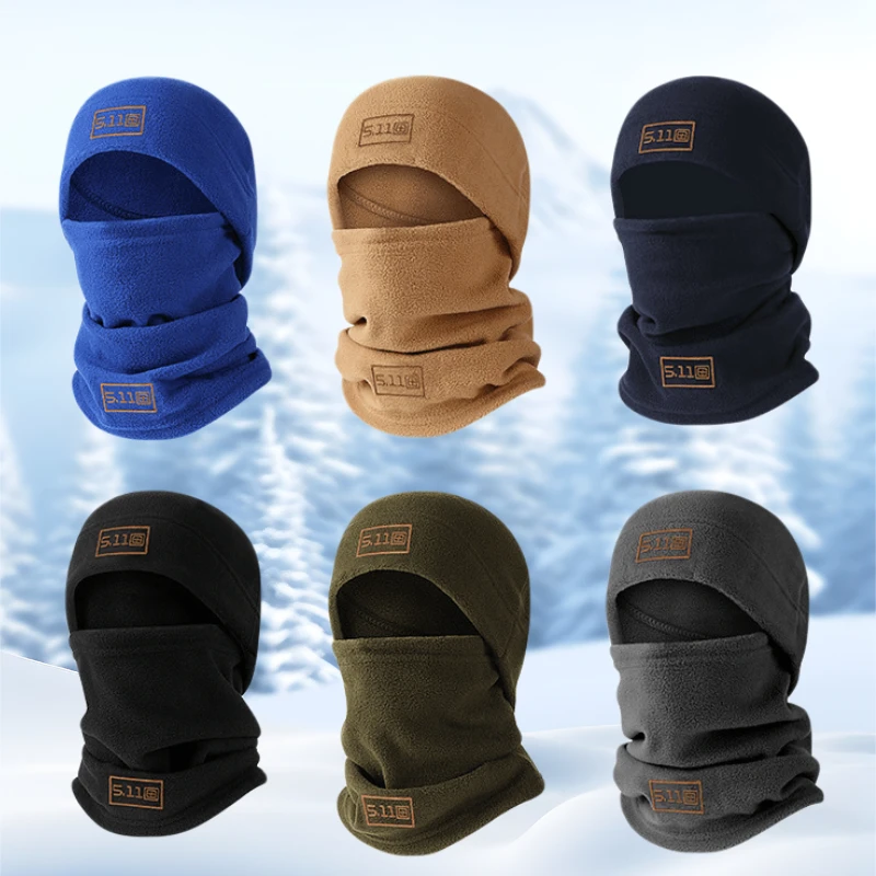 Winter Polar Coral Hat Fleece Balaclava Men Face Warmer Beanies Thermal Head Cover Tactical Military Sports Scarf Caps