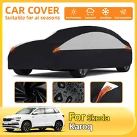 For Skoda Karoq All Weather Protection Dustproof UV Sunscreen Protection Waterproof Scratch-Resistant Full Sedan Cover