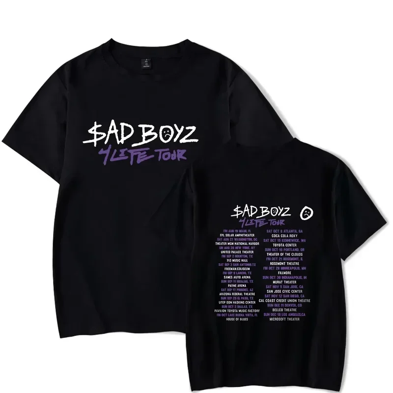 Rapper Junior H Sad Boyz T Shirt Women Men Summer Fashion O-neck Short Sleeve Funny Tshirt Sadboyz Graphic Tees Streetwear