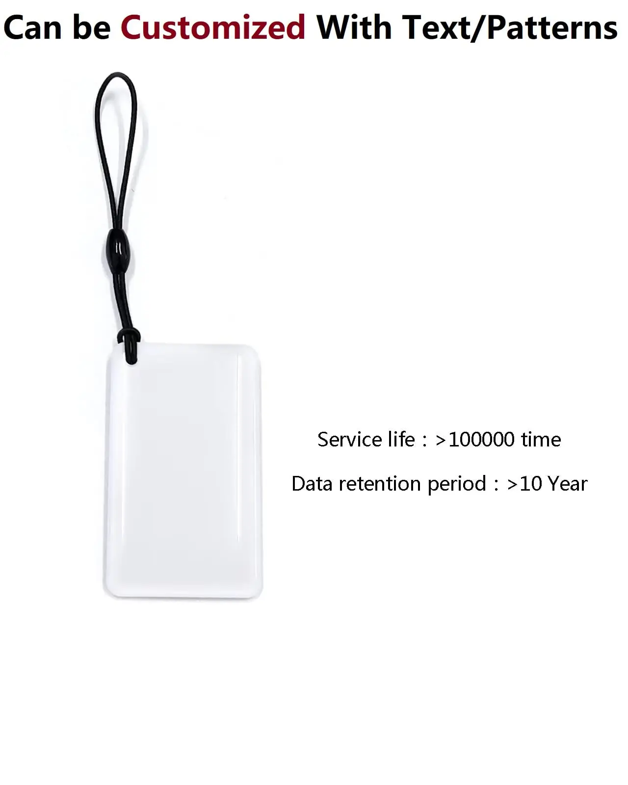 White, 3 Packs 13.56Mhz MktStleat IC Card Fob Lock Door Smart TTLock Key RFID Cards Tarjeta Keyfob