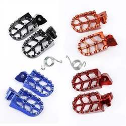 Motorcycle CNC Aluminum Foot Pegs Pedal For YAMAHA YZ 65 YZ85 YZ125 YZ250FX 125X 250X 250FX 450FX WR 250F 450F YZF WRF 250 450