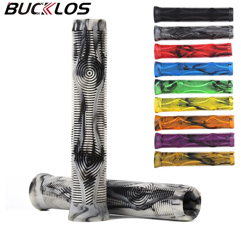 Length Scooter Bike Grips Rubber MTB Handlebar Grips Soft Comfortable Bicycle Handle Covers Non-slip Cycling Cuffs Durable Parts