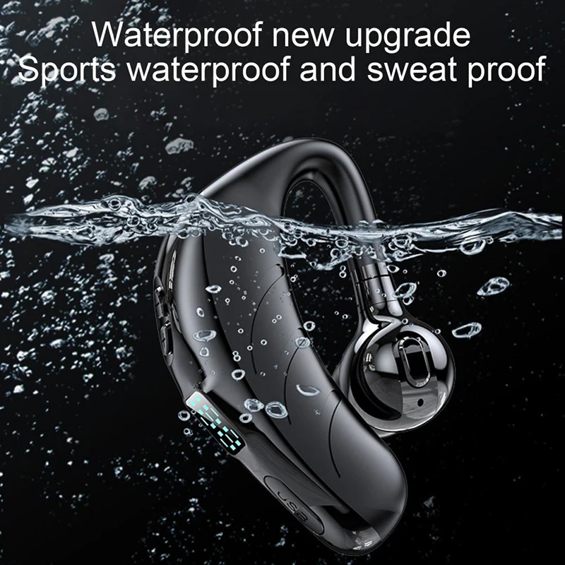 P13 プロ LED デジタルディスプレイビジネスワイヤレスイヤホンロングスタンバイスポーツ Bluetooth 5.2 ヘッドフォンハイファイサブウーファー自動車電話用