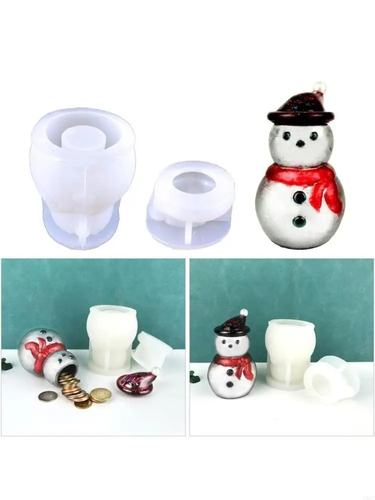 

Коробка для хранения, форма из смолы с крышкой, банка для снеговика, форма для бутылки, силиконовая коробка для ювелирных колец,