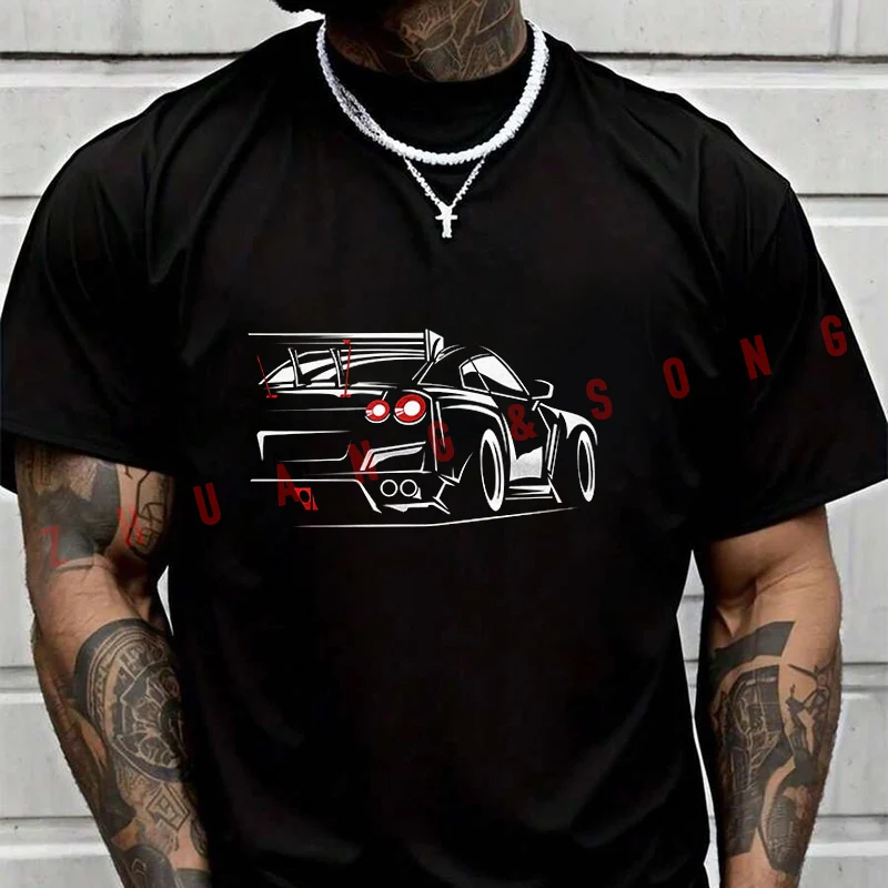 

Japanese Sports Car Enthusiast Men's T Shirt Casual Dress High Quality Mens Round Neck Short Sleeved T-shirt S-3xL
