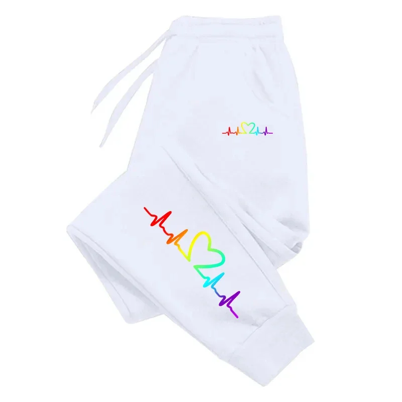 뜨거운 판매 여성 운동복 컬러 인쇄 스포츠 바지 피트니스 조깅 바지 데일리 캐주얼 스트리트 스위트 여성 바지 러닝