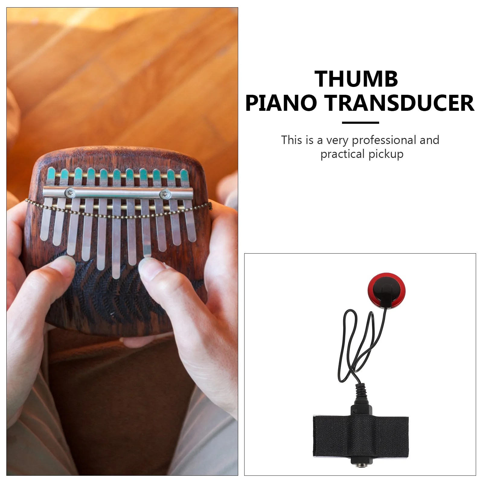 

1Set Thumb Piano Accessories Small Portable Design Excellent Durability Not Easily Damaged Instrument Parts Useful Pickup