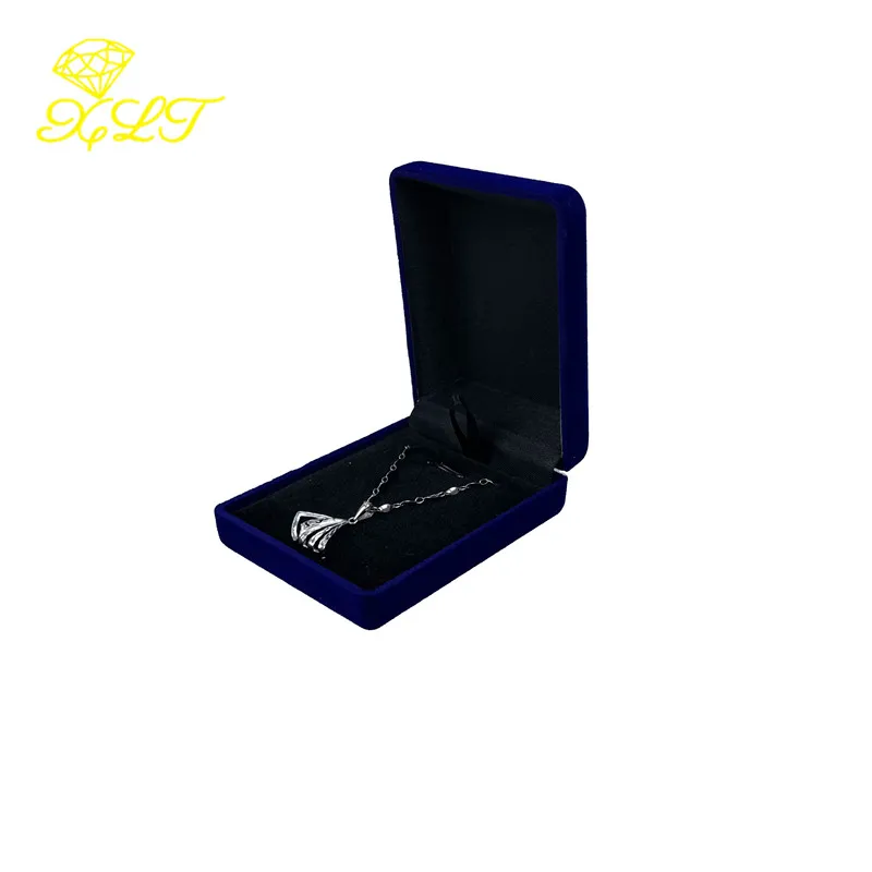 Velvet Necklace Holder Pendant Display Jewelry Box Gift Packaging Storage Case Elegant Jewelry Organizer For Pendant Storage