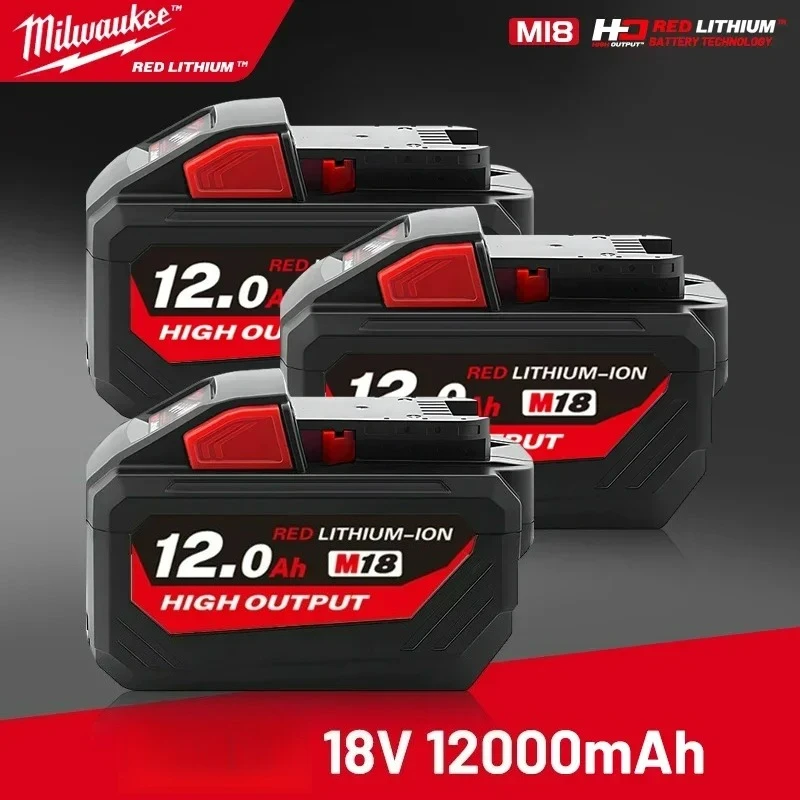 

21700 Original Milwaukee 18V 12.0Ah 8.0Ah Replacement Lithium Battery for Milwaukee M18 48-11-1815 48-11-1850 2604-22 Battery