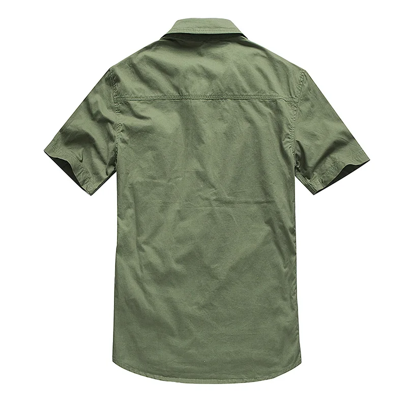 2024 Mens Summer Shirts Mens Casual Large Size Short Sleeve Cotton Shirts Outdoor Military Tactical Hiking Camping T-Shirts 5XL