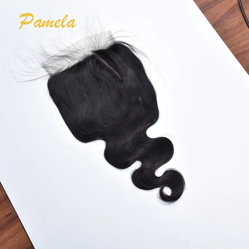 

Накладка из натуральных волос 5x5 HD Lace Frontal с невидимой HD-основой, предварительно выщипанными мелкими узлами, волнистая, с эффектом Body Wave, с бэби-хейзерами