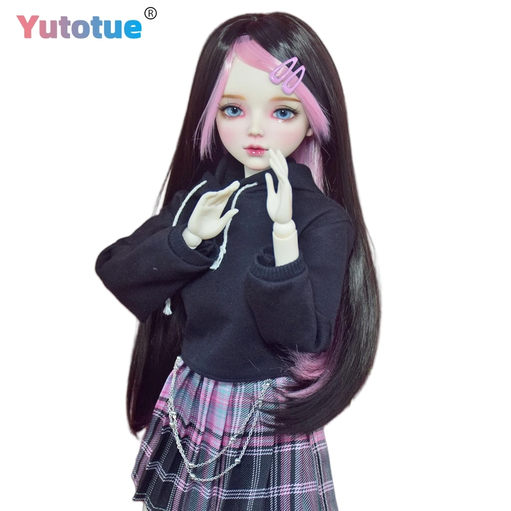 

YUTOTUE 22 inch Height Girl Doll Toy Handpainted Face Makeup Joints Body and Full Set Outfit BJD Doll