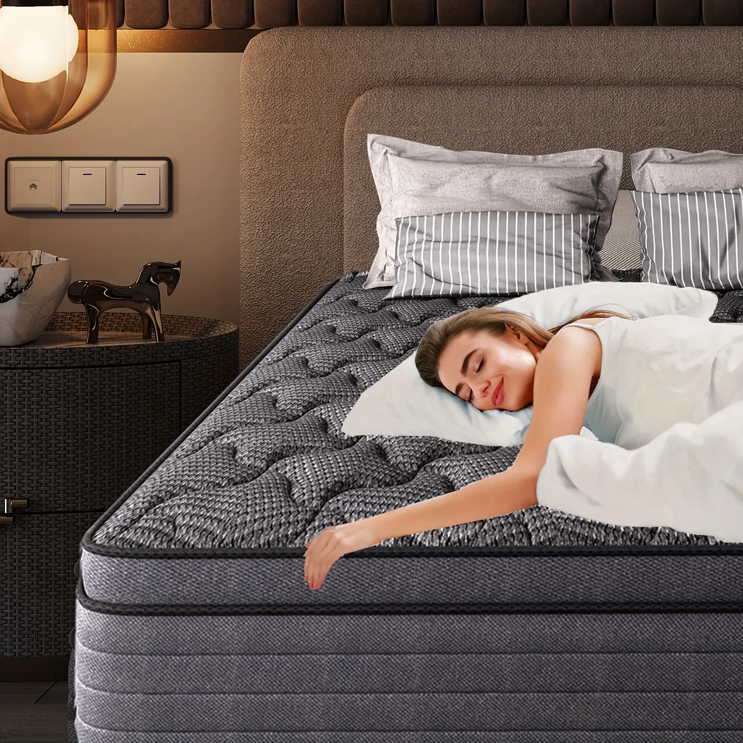 MRH Новый гибридный матрас с э – обзор и цена Memory Foam Mattress In A Box Queen