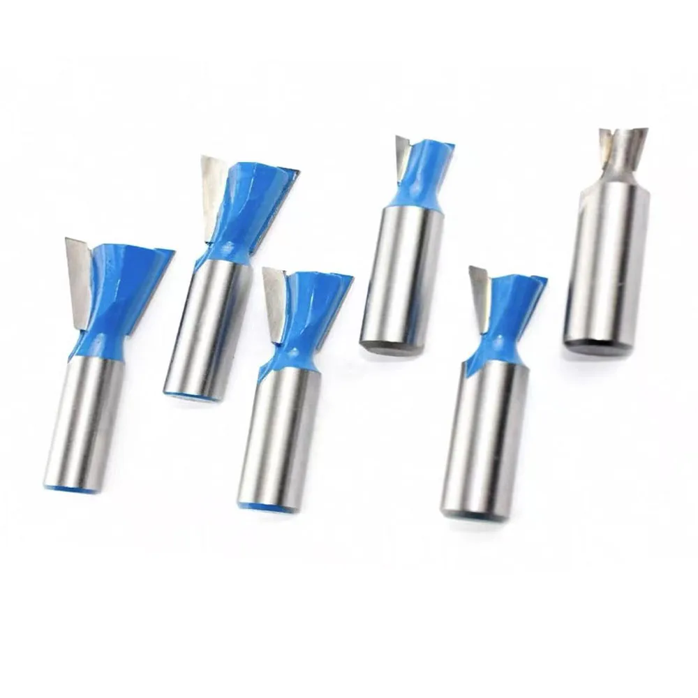 

12.7MM 1/2 6.35MM 1/4 Shank Dovetail Knife Carving Honeycomb Tenon Joint Woodworking Milling Cutter