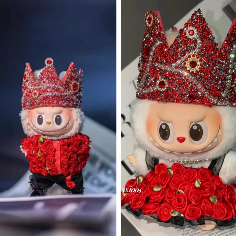 

Only Clothes 17/38/58cm Labubu Zimomo Clothes Gd Same Rose Doll Clothing Concert Style Archangel Diy Rose Suit Accessories Toys