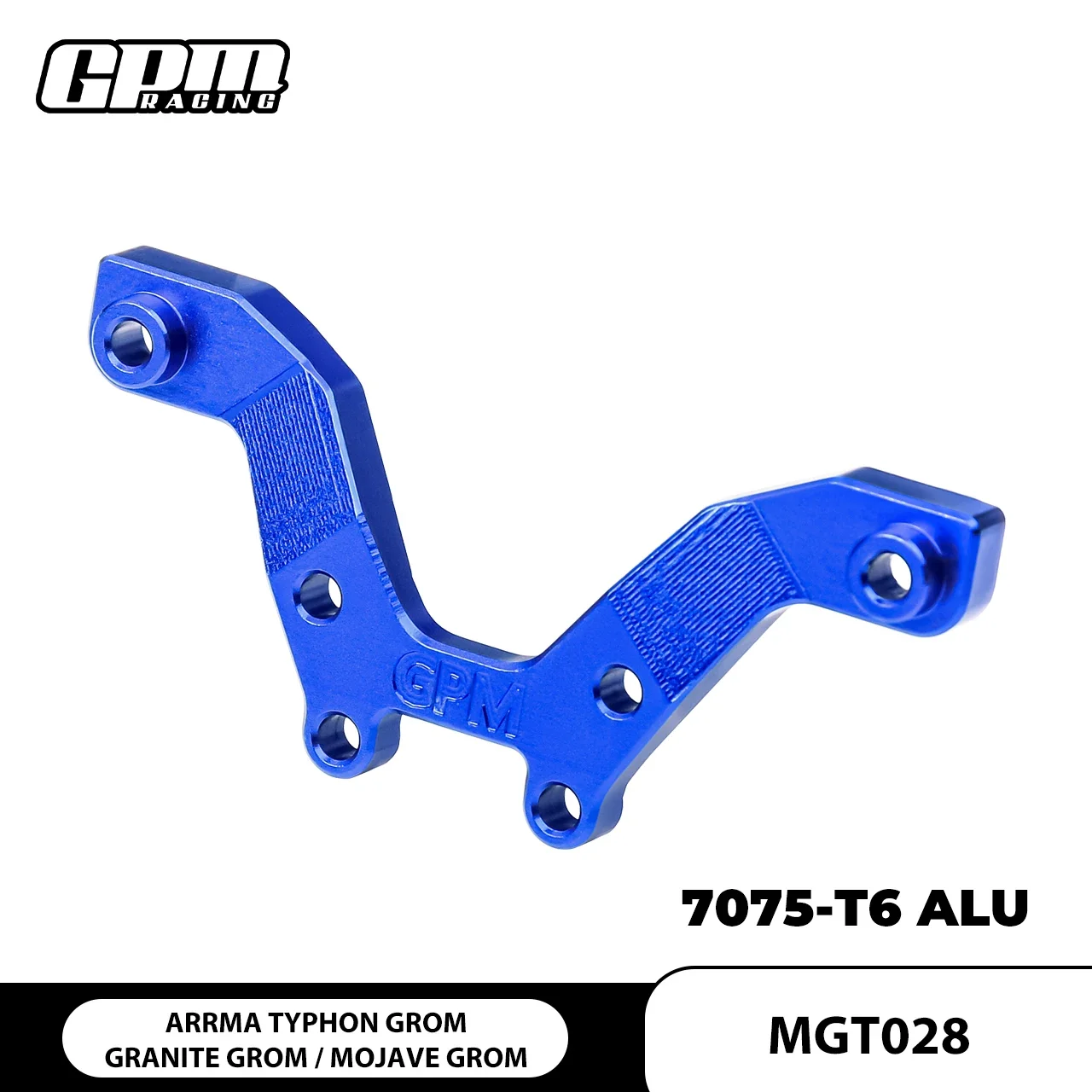 GPM 7075 لوحة المثبط الأمامي المصنوعة من خليط معدني لـ ARRMA 1/14 TYPHON GROM MEGA 380 نموذج التحكم عن بعد لاستخدام السيارة